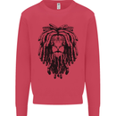 A Rasta Lion With Dreadlocks Jamaican Reggae Kids Sweatshirt Jumper Heliconia