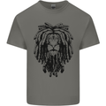 A Rasta Lion With Dreadlocks Jamaican Reggae Kids T-Shirt Childrens Charcoal