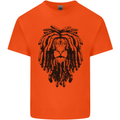 A Rasta Lion With Dreadlocks Jamaican Reggae Kids T-Shirt Childrens Orange