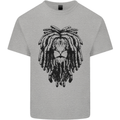 A Rasta Lion With Dreadlocks Jamaican Reggae Kids T-Shirt Childrens Sports Grey