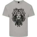 A Rasta Lion With Dreadlocks Jamaican Reggae Kids T-Shirt Childrens Sports Grey