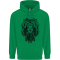 A Rasta Lion With Dreadlocks Jamaican Reggae Mens 80% Cotton Hoodie Irish Green