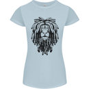 A Rasta Lion With Dreadlocks Jamaican Reggae Womens Petite Cut T-Shirt Light Blue