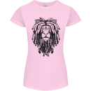 A Rasta Lion With Dreadlocks Jamaican Reggae Womens Petite Cut T-Shirt Light Pink