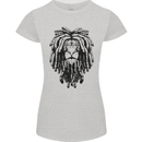 A Rasta Lion With Dreadlocks Jamaican Reggae Womens Petite Cut T-Shirt Sports Grey
