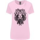 A Rasta Lion With Dreadlocks Jamaican Reggae Womens Wider Cut T-Shirt Light Pink