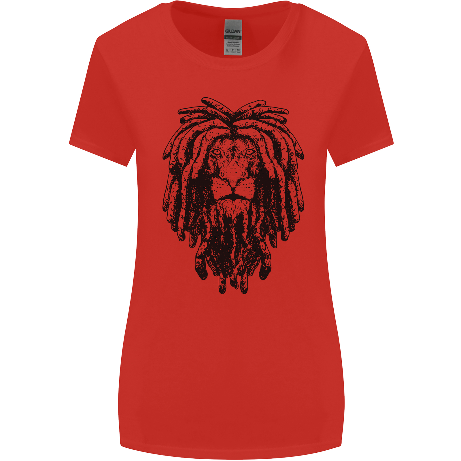 Rasta Lion Reggae Women's Cut T-Shirt