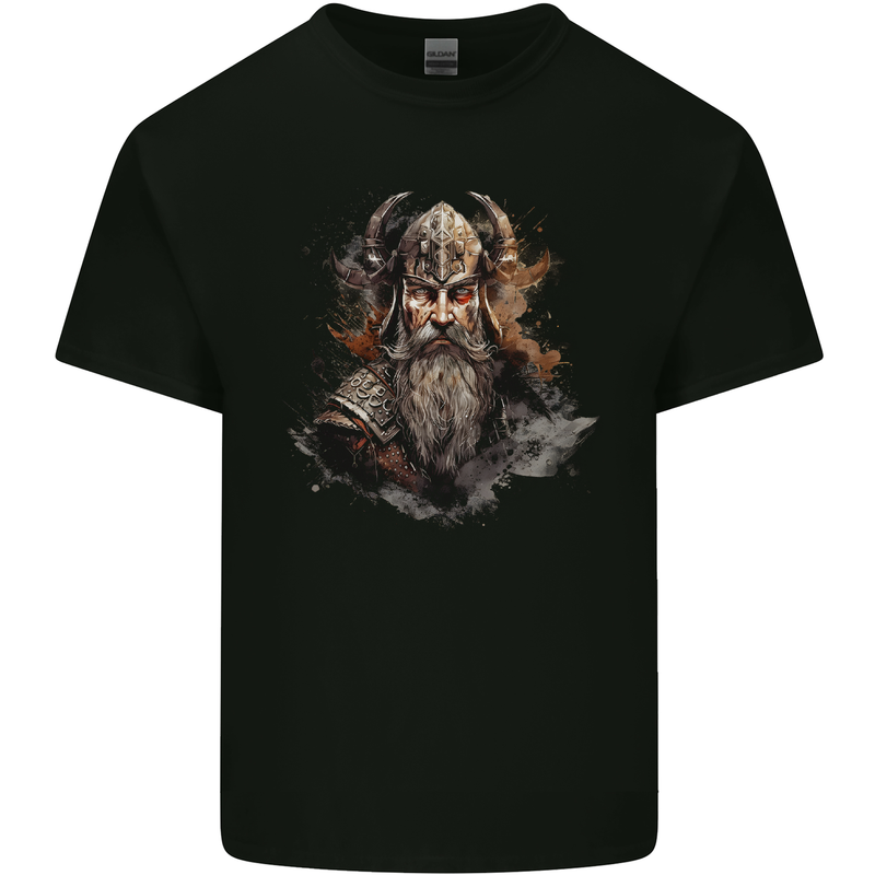 A Realistic Viking Warrior Kids T-Shirt Childrens Black