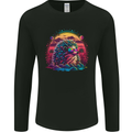 A Retro Hedgehog Mens Long Sleeve T-Shirt Black