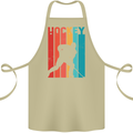 A Retro Ice Hockey Player Cotton Apron 100% Organic Khaki