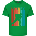 A Retro Ice Hockey Player Kids T-Shirt Childrens Irish Green