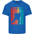 A Retro Ice Hockey Player Kids T-Shirt Childrens Royal Blue