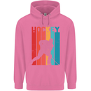 A Retro Ice Hockey Player Mens 80% Cotton Hoodie Azelea