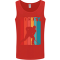 A Retro Ice Hockey Player Mens Vest Tank Top Red