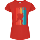 A Retro Ice Hockey Player Womens Petite Cut T-Shirt Red