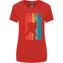 A Retro Ice Hockey Player Womens Wider Cut T-Shirt Red