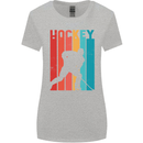 A Retro Ice Hockey Player Womens Wider Cut T-Shirt Sports Grey