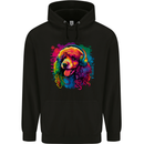 A Retro Poodle Dog Childrens Kids Hoodie Black