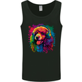 A Retro Poodle Dog Mens Vest Tank Top Black