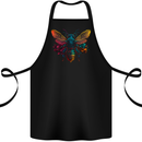 A Retrowave Bee Cotton Apron 100% Organic Black