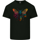 A Retrowave Bee Kids T-Shirt Childrens Black