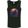 A Retrowave Motorbike Motorcycle Biker Mens Vest Tank Top Black