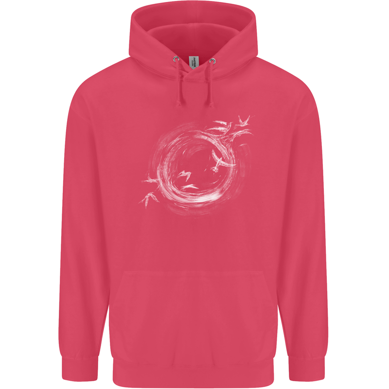 A Ring of Birds Birdwatching Birdwatcher Birding Childrens Kids Hoodie Heliconia