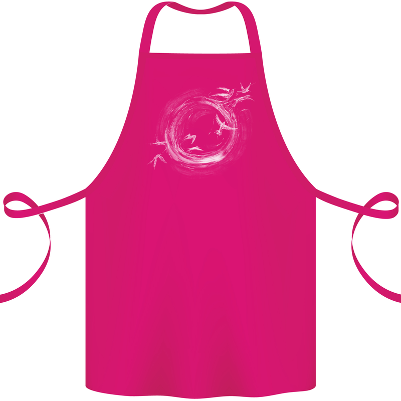 A Ring of Birds Birdwatching Birdwatcher Birding Cotton Apron 100% Organic Pink