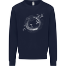 A Ring of Birds Birdwatching Birdwatcher Birding Kids Sweatshirt Jumper Navy Blue