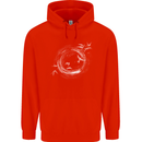 A Ring of Birds Birdwatching Birdwatcher Birding Mens 80% Cotton Hoodie Bright Red