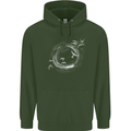 A Ring of Birds Birdwatching Birdwatcher Birding Mens 80% Cotton Hoodie Forest Green