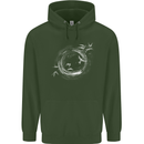 A Ring of Birds Birdwatching Birdwatcher Birding Mens 80% Cotton Hoodie Forest Green