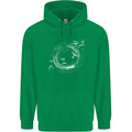 A Ring of Birds Birdwatching Birdwatcher Birding Mens 80% Cotton Hoodie Irish Green