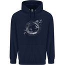 A Ring of Birds Birdwatching Birdwatcher Birding Mens 80% Cotton Hoodie Navy Blue