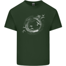 A Ring of Birds Birdwatching Birdwatcher Birding Mens Cotton T-Shirt Tee Top Forest Green