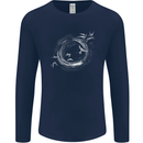 A Ring of Birds Birdwatching Birdwatcher Birding Mens Long Sleeve T-Shirt Navy Blue