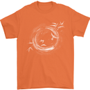 A Ring of Birds Birdwatching Birdwatcher Birding Mens T-Shirt 100% Cotton Orange