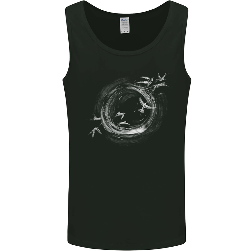 A Ring of Birds Birdwatching Birdwatcher Birding Mens Vest Tank Top Black