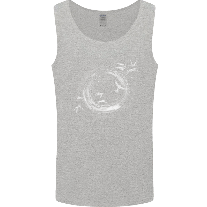 A Ring of Birds Birdwatching Birdwatcher Birding Mens Vest Tank Top Sports Grey
