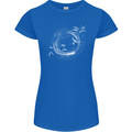 A Ring of Birds Birdwatching Birdwatcher Birding Womens Petite Cut T-Shirt Royal Blue