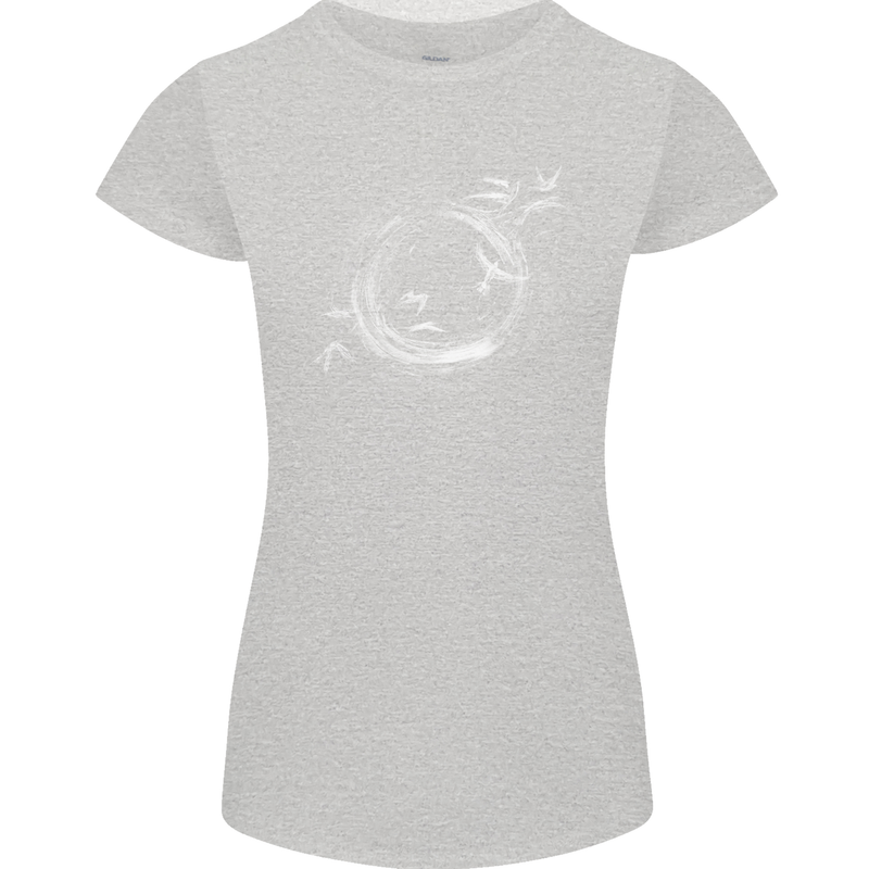 A Ring of Birds Birdwatching Birdwatcher Birding Womens Petite Cut T-Shirt Sports Grey
