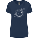 A Ring of Birds Birdwatching Birdwatcher Birding Womens Wider Cut T-Shirt Navy Blue