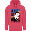 A Riot Martin Luther King Black Lives Matter Childrens Kids Hoodie Heliconia