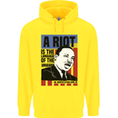 A Riot Martin Luther King Black Lives Matter Childrens Kids Hoodie Yellow