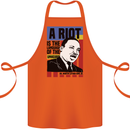 A Riot Martin Luther King Black Lives Matter Cotton Apron 100% Organic Orange