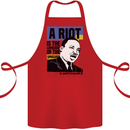 A Riot Martin Luther King Black Lives Matter Cotton Apron 100% Organic Red