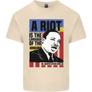A Riot Martin Luther King Black Lives Matter Mens Cotton T-Shirt Tee Top Natural