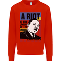 A Riot Martin Luther King Black Lives Matter Mens Sweatshirt Jumper Bright Red