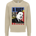 A Riot Martin Luther King Black Lives Matter Mens Sweatshirt Jumper Sand