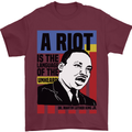 A Riot Martin Luther King Black Lives Matter Mens T-Shirt 100% Cotton Maroon
